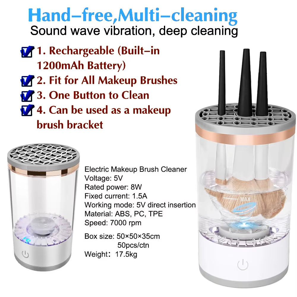 Automatic Quick Cleaning Energy Saving Makeup Brush Cleaner